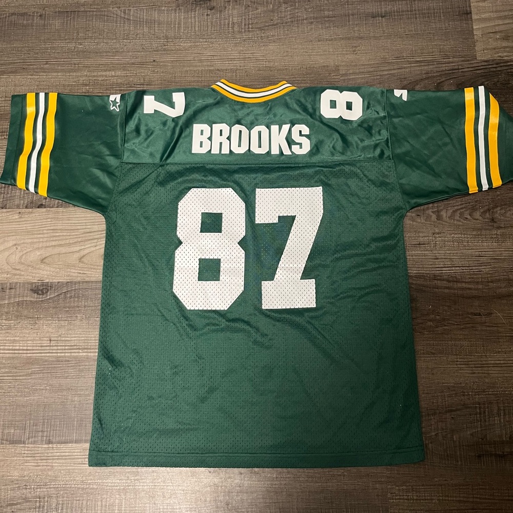 Vintage Starter Jersey Green Bay Packers Robert Brooks #87 NFL, Sz L/XL